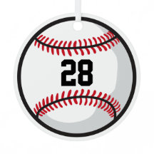 Baseball Team Spieler White Red Black Custom Fun