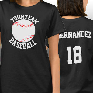 Baseball-Team, Spielername und -nummer T - Shirt