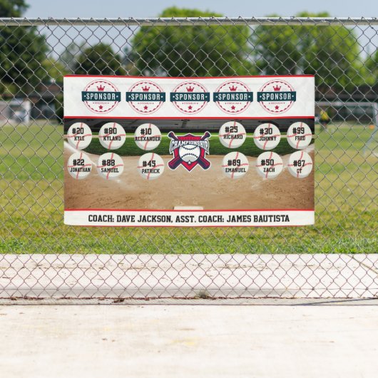 Baseball Team Sponsor Banner (Insitu)