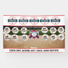 Baseball Team Sponsor Banner