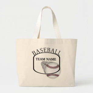 Baseball Team Tote Bag Jumbo Stoffbeutel