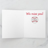 Baseball-Team wird bald gut Karte (Innenseite)