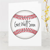 Baseball-Team wird bald gut Karte (Gelbe Blume)