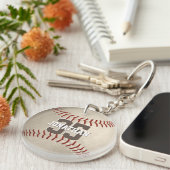 Baseball-Teamgeschenke mit dem Namen des Athleten Schlüsselanhänger (Vorderseite rechts)