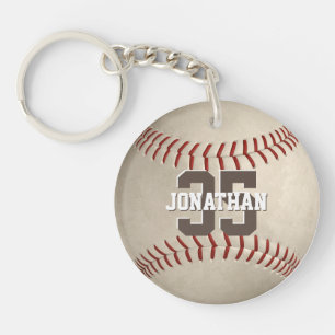 Baseball-Teamgeschenke mit dem Namen des Athleten Schlüsselanhänger