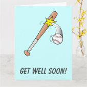 Baseball-Teammate werden bald gut Karte (Gelbe Blume)