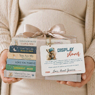 Baseball Teddy Bär Junge ungeöffnetes Geschenk Bab Begleitkarte