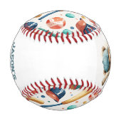 Baseball Teddy Bear Sport Baby Dusche Gefallen (Rückseite)