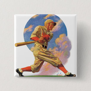 Baseball-Teig Button