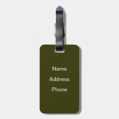 Baseball-Teig Gepäckanhänger (Rückseite vertikal)