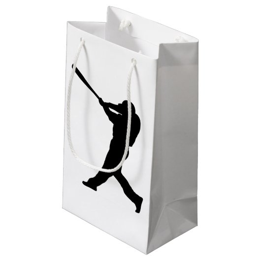 Baseball-Teig Kleine Geschenktüte (Rückseite Schrägansicht)