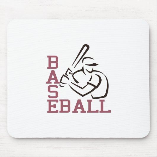 Baseball-Teig Mousepad (Vorne)