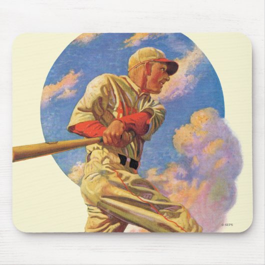 Baseball-Teig Mousepad (Vorne)
