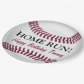 Baseball-Teller Pappteller (Schrägansicht)