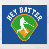 Baseball-Text Bierflaschenetikett (Einzelnes Label)