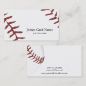 Baseball-Textur-Illustration Visitenkarte (Vorne/Hinten)