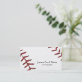 Baseball-Textur-Illustration Visitenkarte (Stehend Vorderseite)