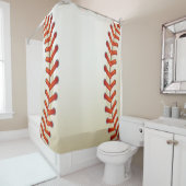 Baseball Textur Stich Ball Look Duschvorhang (Beispiel)