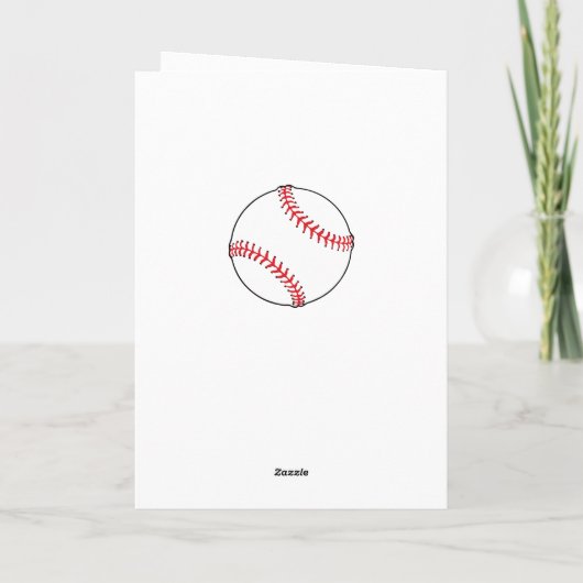 Baseball Thank you Coach 2 Photo Card Dankeskarte (Rückseite)