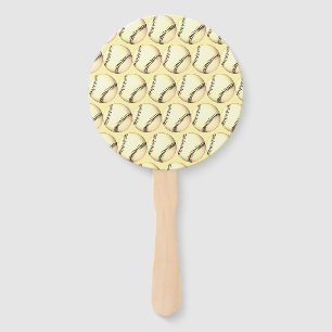 Baseball Thema Blassgelb Fächer