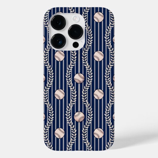 Baseball-Thema Case-Mate iPhone Hülle (Rückseite)