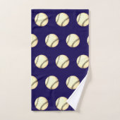 Baseball Thema Dk Blau Badhandtuch Set (Handtuch)