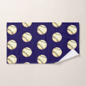Baseball Thema Dk Blau Badhandtuch Set (Handtuch)