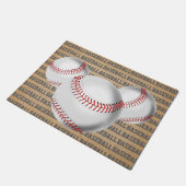 BASEBALL-THEMA FUßMATTE (Schrägansicht)