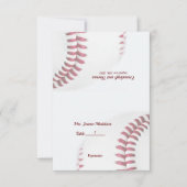 Baseball-Thema Hochzeit individuell anpassbare Pla (Vorderseite)