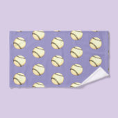 Baseball Thema Lavendel Badhandtuch Set (Handtuch)