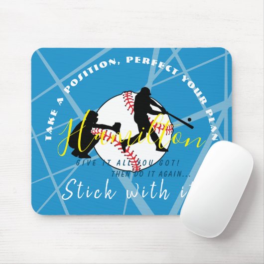 Baseball Thema Personalisiert Mousepad (Mit Mouse)