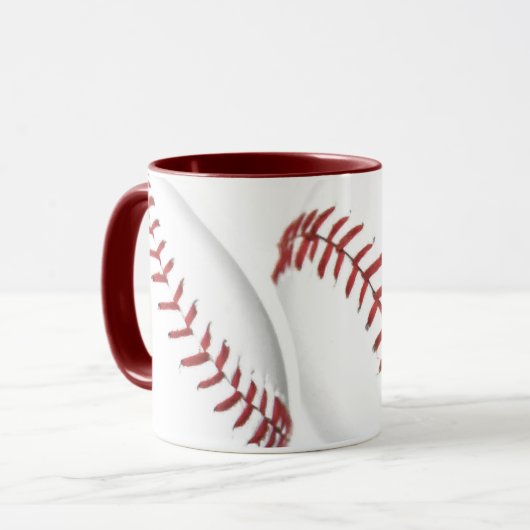 Baseball-Thema-Tasse Tasse (Vorderseite Links)