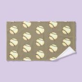 Baseball-Thema Taupe Badhandtuch Set (Handtuch)
