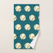 Baseball-Thema Türkis Badhandtuch Set (Handtuch)