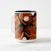 Baseball-Thema Zweifarbige Tasse (Vorderseite Links)