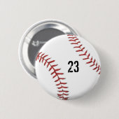 Baseball-Themaknopf Button (Vorne & Hinten)