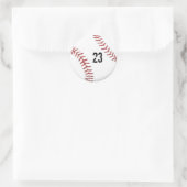 Baseball Theme-Aufkleber Runder Aufkleber (Tasche)