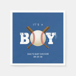 Baseball Theme Baby Boy Navy Blue Baby Dusche Serviette