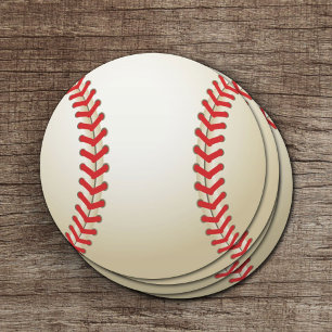 Baseball Theme Ball Runder Pappuntersetzer