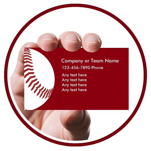 Baseball Theme Business Cards Visitenkarte