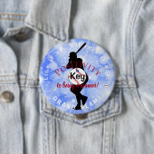 Baseball Theme Button Light Blue HAMbyWG (Beispiel)