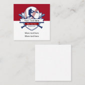 Baseball Theme Einzigartige Visitenkarten für den  Quadratische Visitenkarte (Vorne/Hinten)