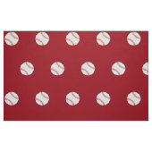 Baseball Theme Fabric Red BG HAMbyWG Stoff (Fat Quarter (45,7 x 55,9 cm))