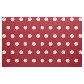 Baseball Theme Fabric Red BG HAMbyWG Stoff (Yard (91,4 cm))