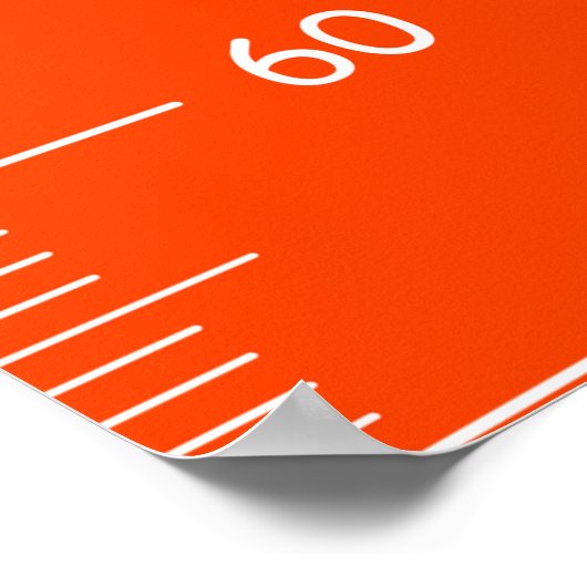 Baseball Theme Growth Charts Poster (Ecke)