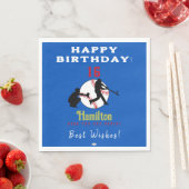 Baseball Theme HAMbyWG Paper Napkin Serviette (Beispiel)
