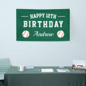Baseball Theme Happy Birthday Party Brauch Banner (Messeveranstaltung)