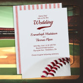 Baseball Theme Hochzeitseinladungen Einladung