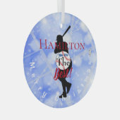 Baseball Theme Ornament HAMbWG Aus Glas (Vorderseite Rechts)