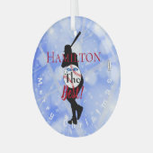 Baseball Theme Ornament HAMbWG Aus Glas (Vorderseite links)